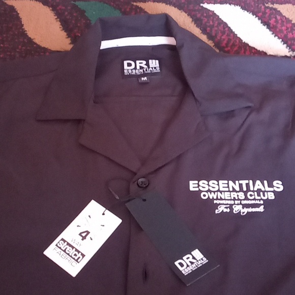 P**NWT men's Dr Essentials shirt, black sz M msrp$58 - Picture 3 of 7